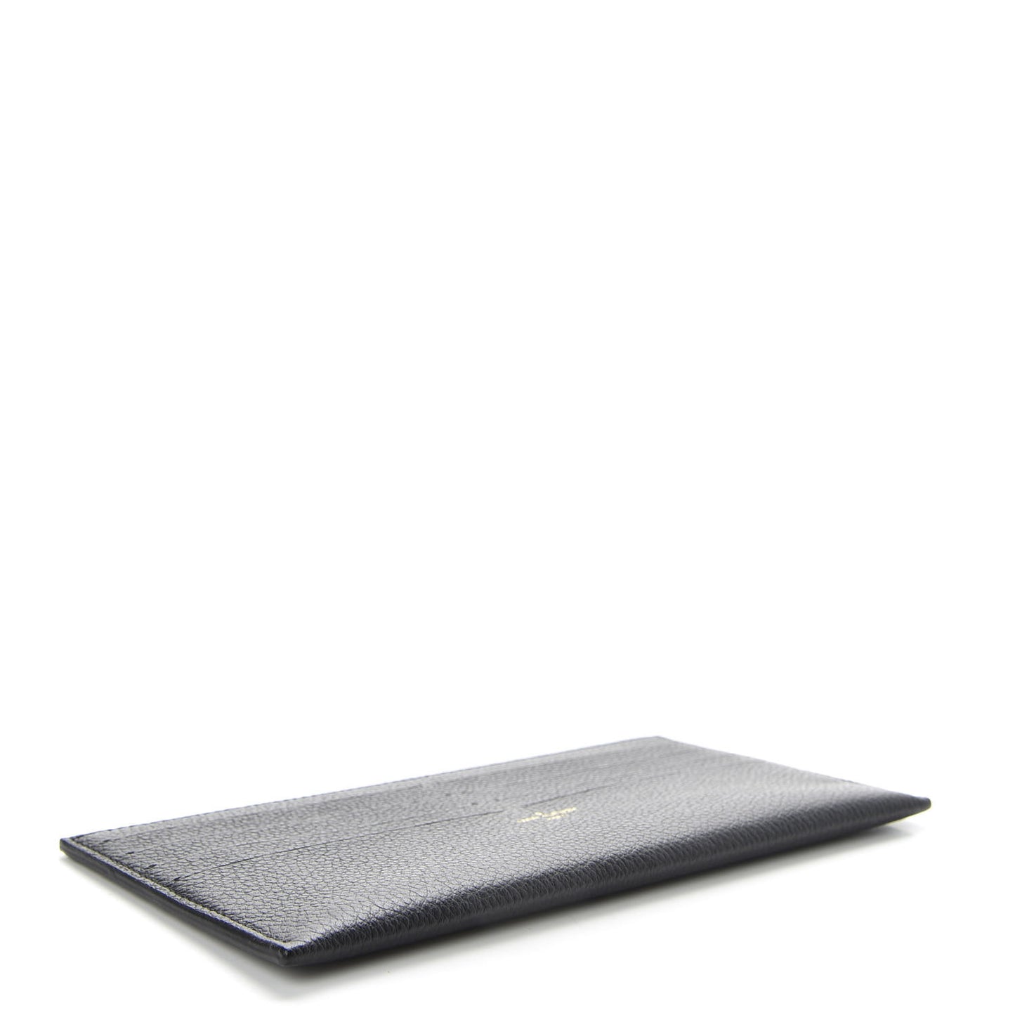 Calfskin Felicie Chain Wallet Card Holder Insert Black
