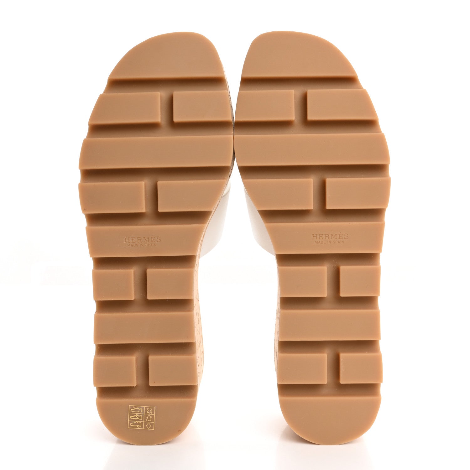 Hermes Calfskin Cork Eze 30 Sandals 38 White 6 of 10