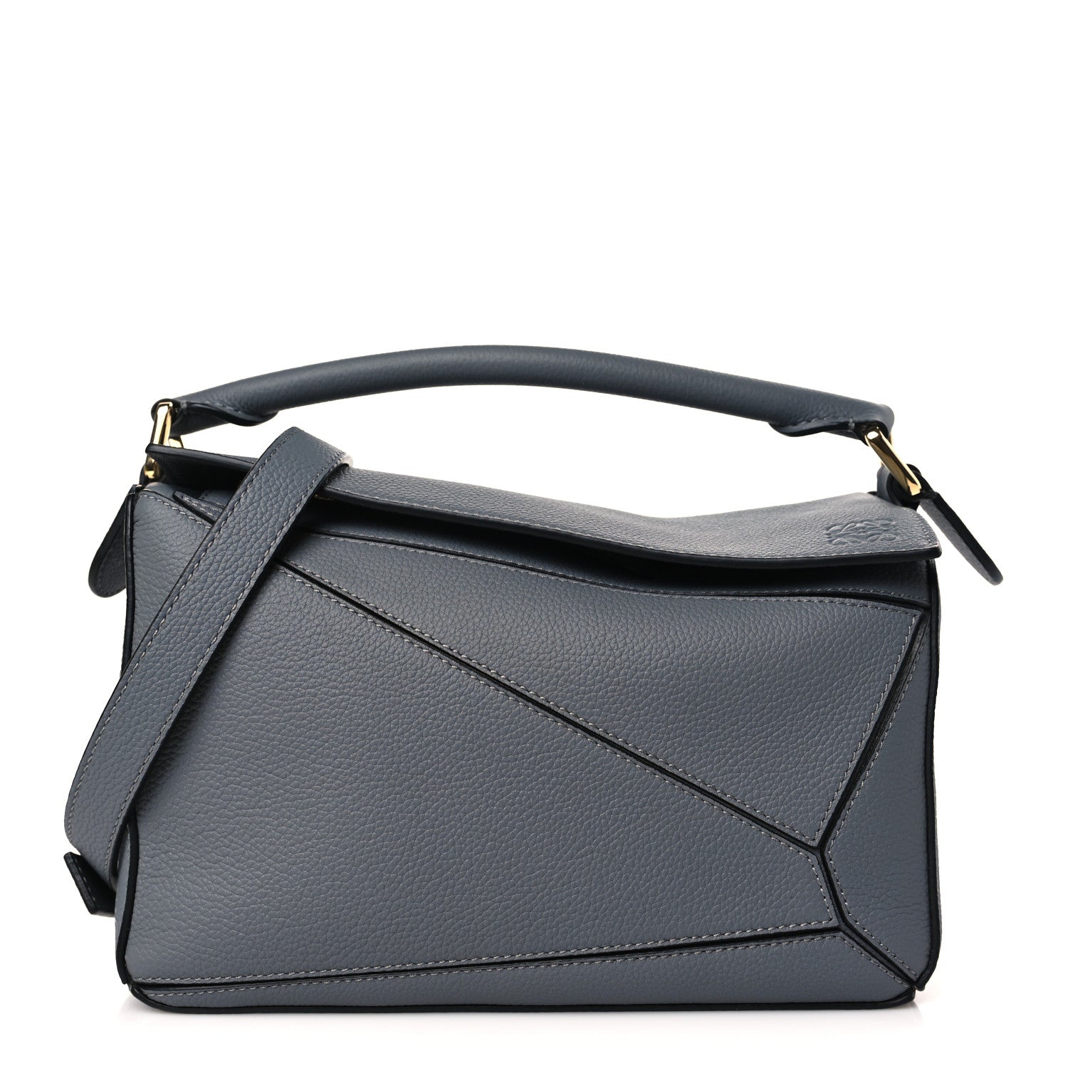Loewe Calfskin Small Puzzle Bag Asphalt Grey 1 of 8