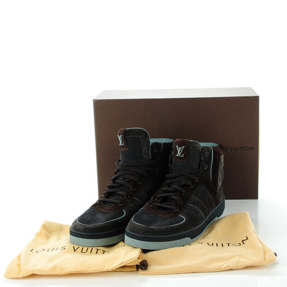 Louis Vuitton Nubuck Suede Tribe Sneakers 11 Blue 5 of 8