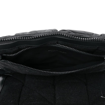 Bottega Veneta Calfskin Maxi Intrecciato Puffy Laptop Pouch Black 6 of 9