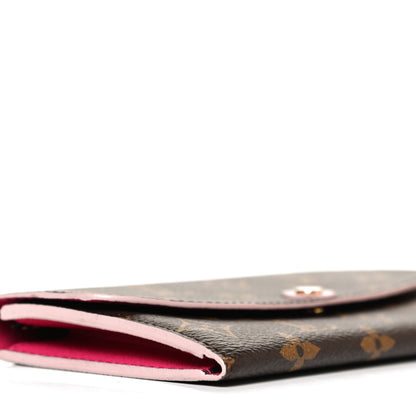 Louis Vuitton Monogram Bloom Flower Emilie Wallet Fuchsia 6 of 9