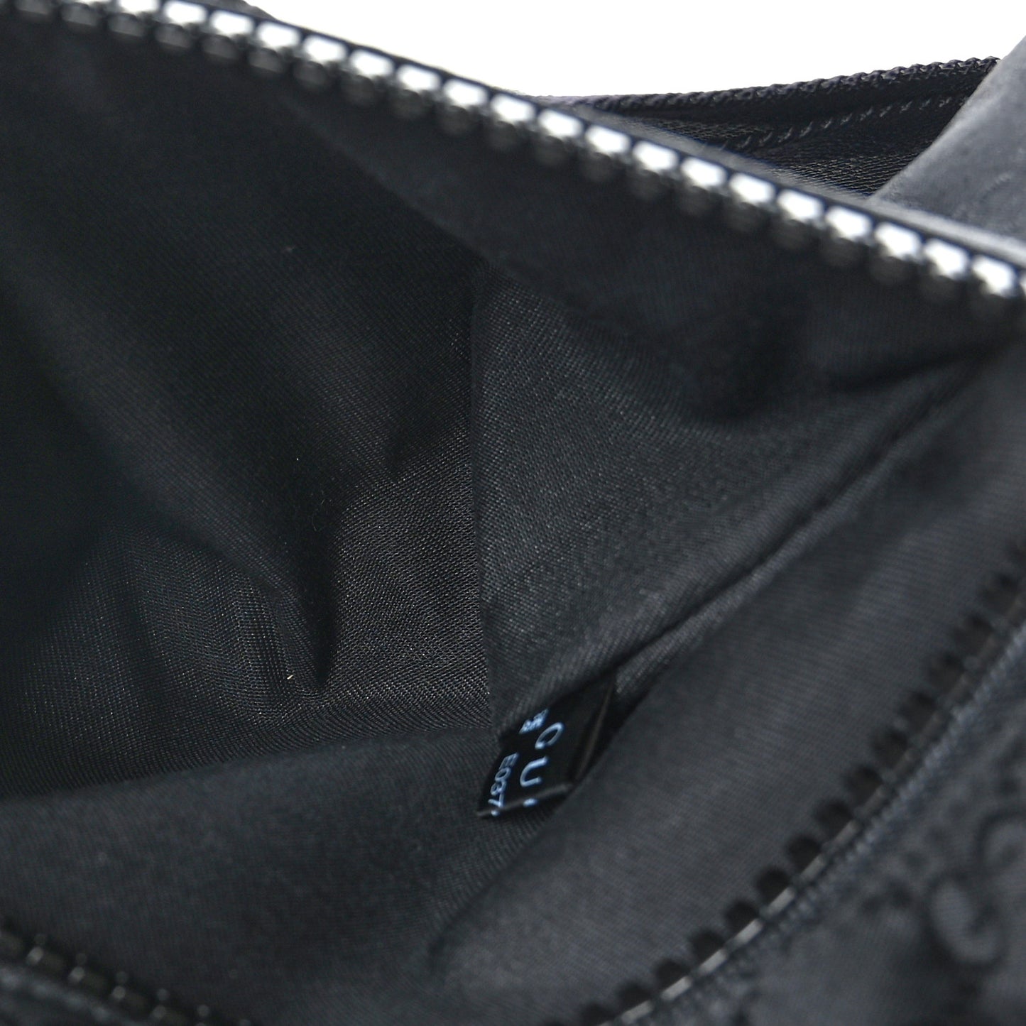 Nylon Monogram Fanny Pack Belt Bag Black