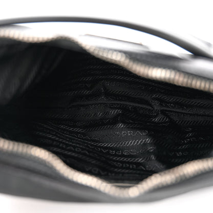 Prada Tessuto Nylon Calfskin Chain Shoulder Bag Black 5 of 11