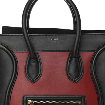 Celine Smooth Calfskin Suede Mini Tri-Color Luggage Rust 7 of 10