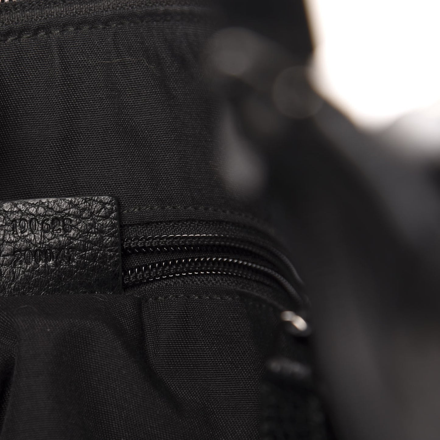 Denim Monogram Flat Messenger Bag Black