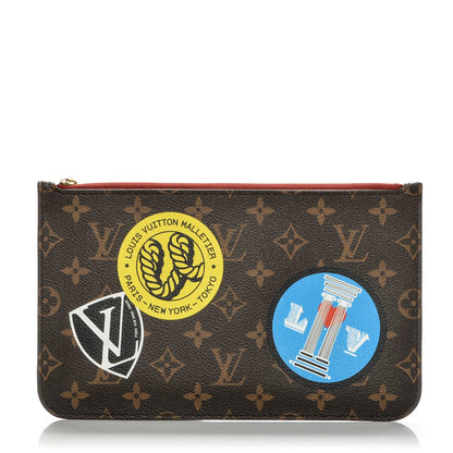 Louis Vuitton Monogram World Tour Neverfull MM GM Pochette 1 of 8
