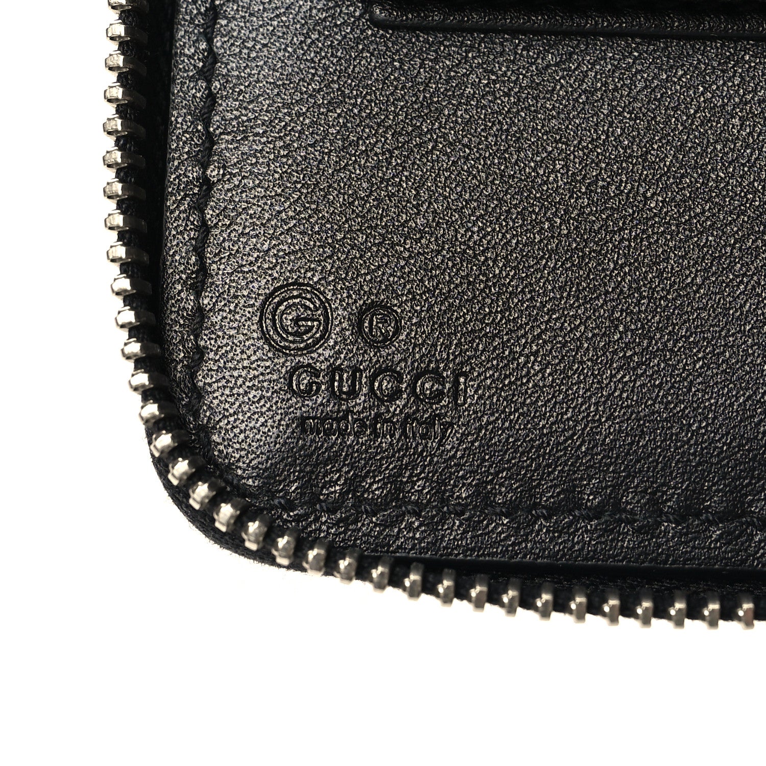 Gucci Microguccissima Zip Around Top Handle Travel Wallet Black 7 of 12