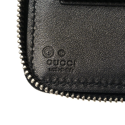 Gucci Microguccissima Zip Around Top Handle Travel Wallet Black 7 of 12