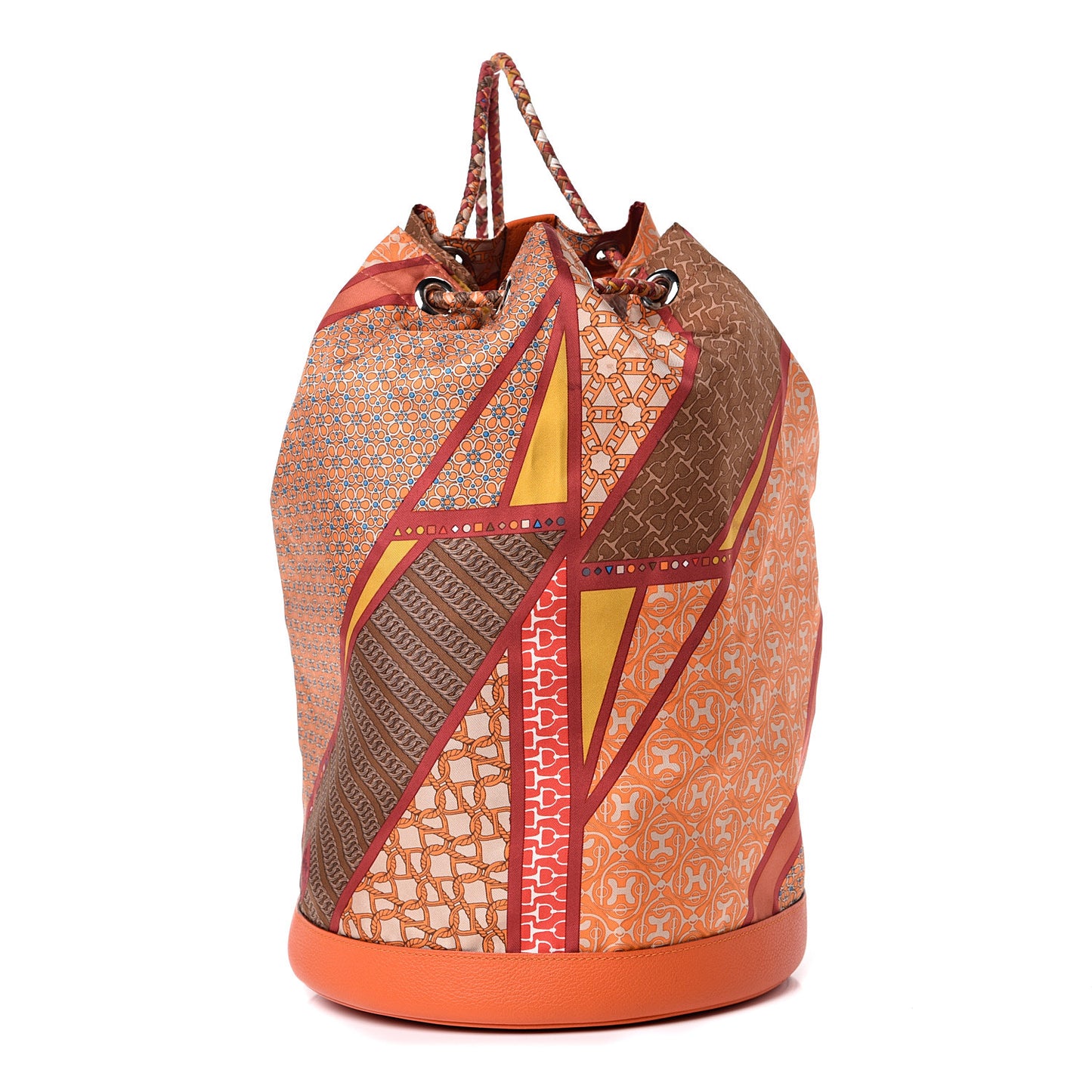 Silk Evercolor Carre en Cravates Soie Cool Flamingo Pink Deer Brown Orange