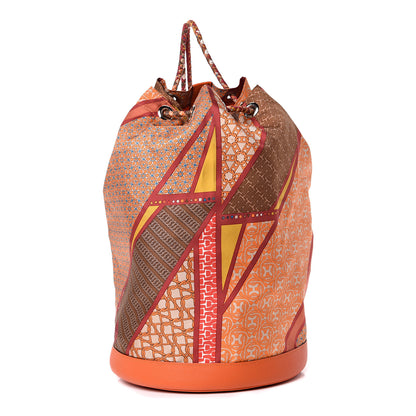 Hermes Silk Evercolor Carre en Cravates Soie Cool Flamingo Pink Deer Brown Orange 1 of 10
