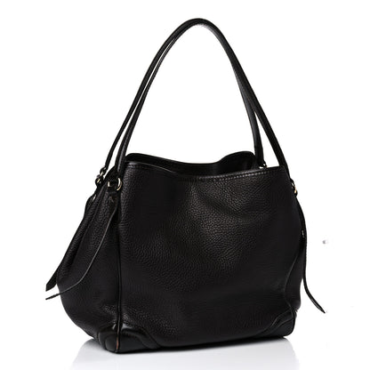 Burberry Grainy Calfskin Small Canterbury Tote Dark Chocolate 2 of 21