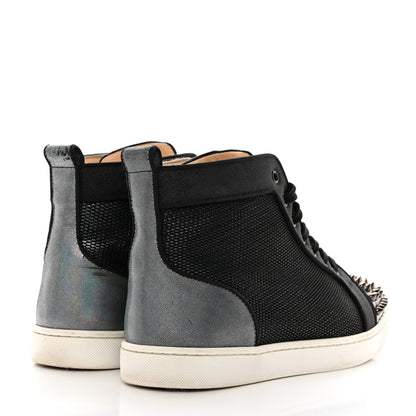 Christian Louboutin Patent Mesh Mens Lou Spikes Orlato Sneakers 41 Version Multicolor 4 of 7
