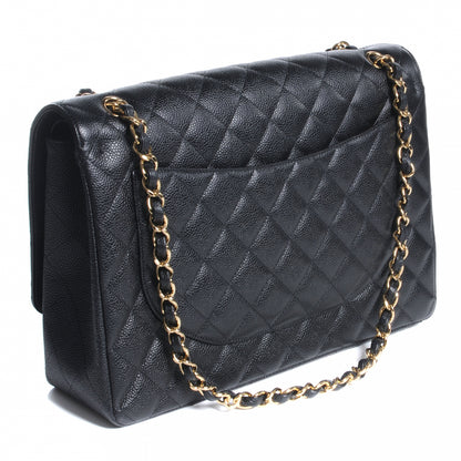 Chanel Caviar Quilted Maxi Double Flap Black 4 of 10