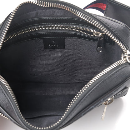 Gucci Soft GG Supreme Monogram Web Belt Bag Black Grey 4 of 4