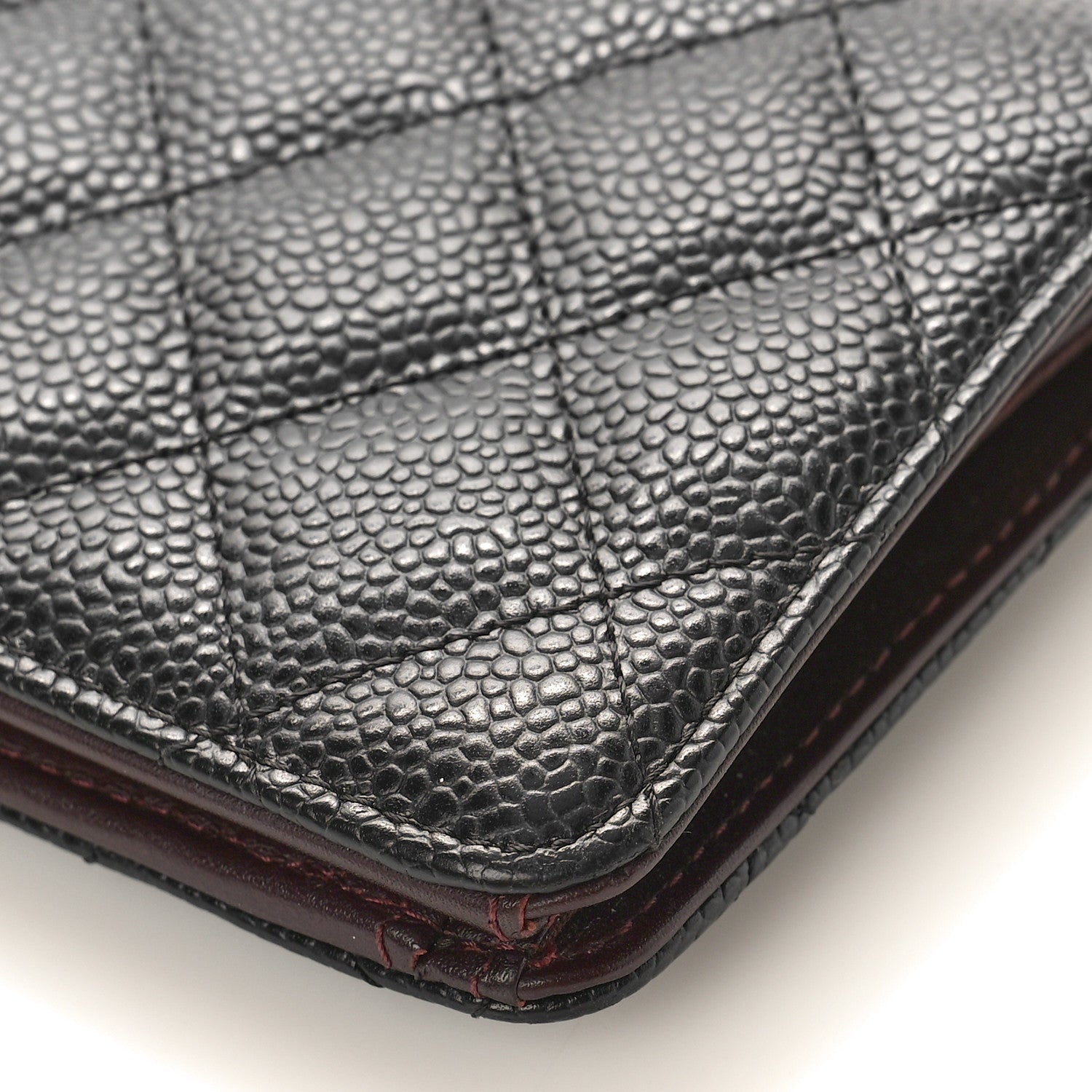 Chanel Caviar Quilted Yen Wallet Black 9 of 10