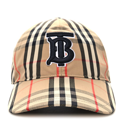 Burberry Cotton Vintage Check Monogram Baseball Hat M Archive Beige 3 of 8
