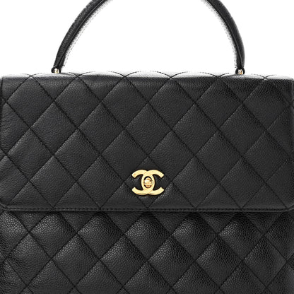 Chanel Caviar Quilted Jumbo Kelly Flap Black 9 of 11