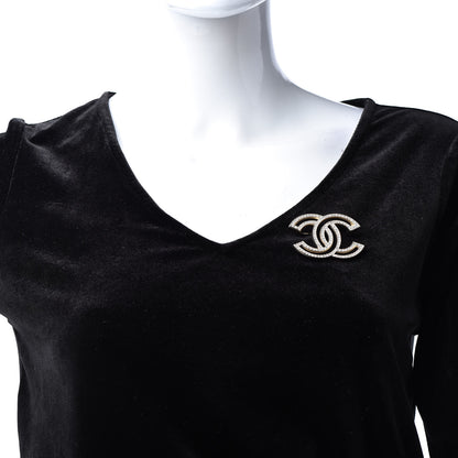 Chanel Crystal CC Brooch Light Gold 2 of 5