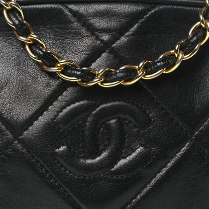 Chanel Lambskin Quilted CC Tassel Camera Case Black 9 of 11