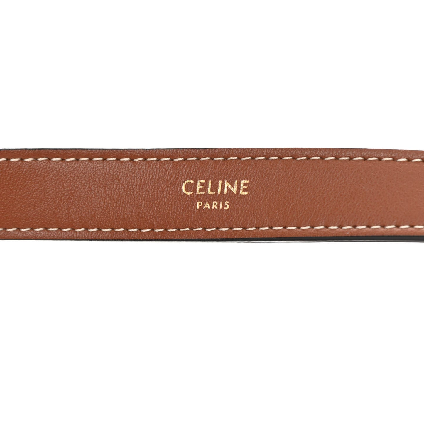 Smooth Calfskin Triomphe Embroidered Ava Shoulder Bag Tan