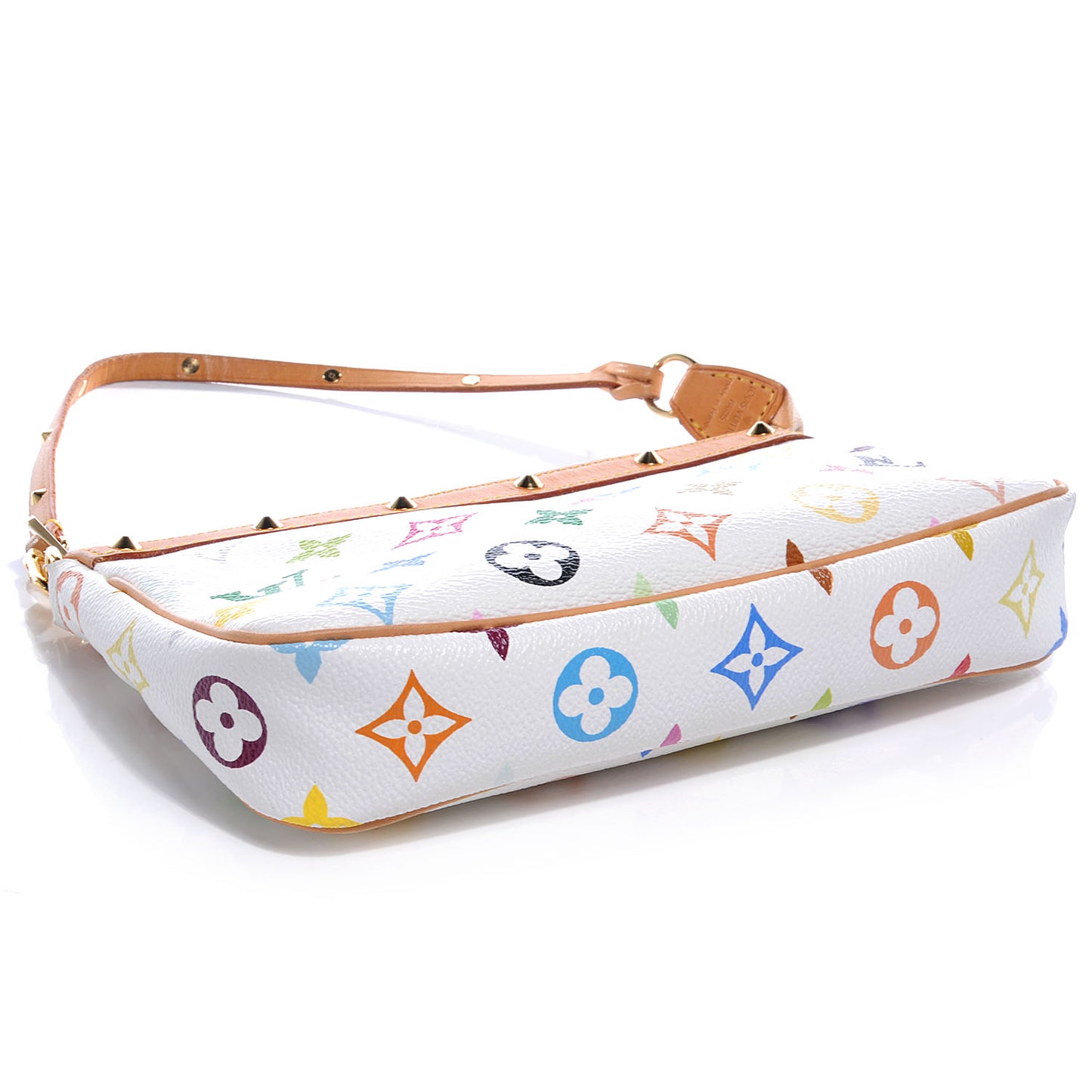 Monogram Multicolor Pochette Accessories White