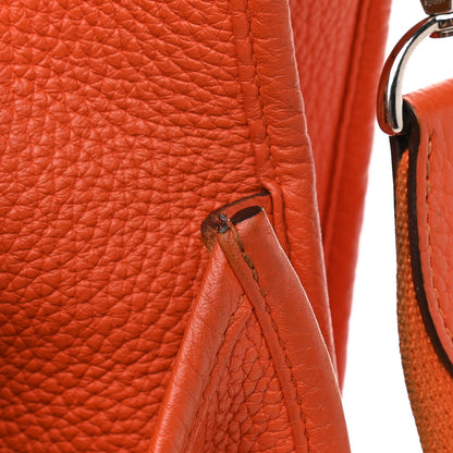 Hermes Taurillon Clemence Evelyne III PM Orange 14 of 16