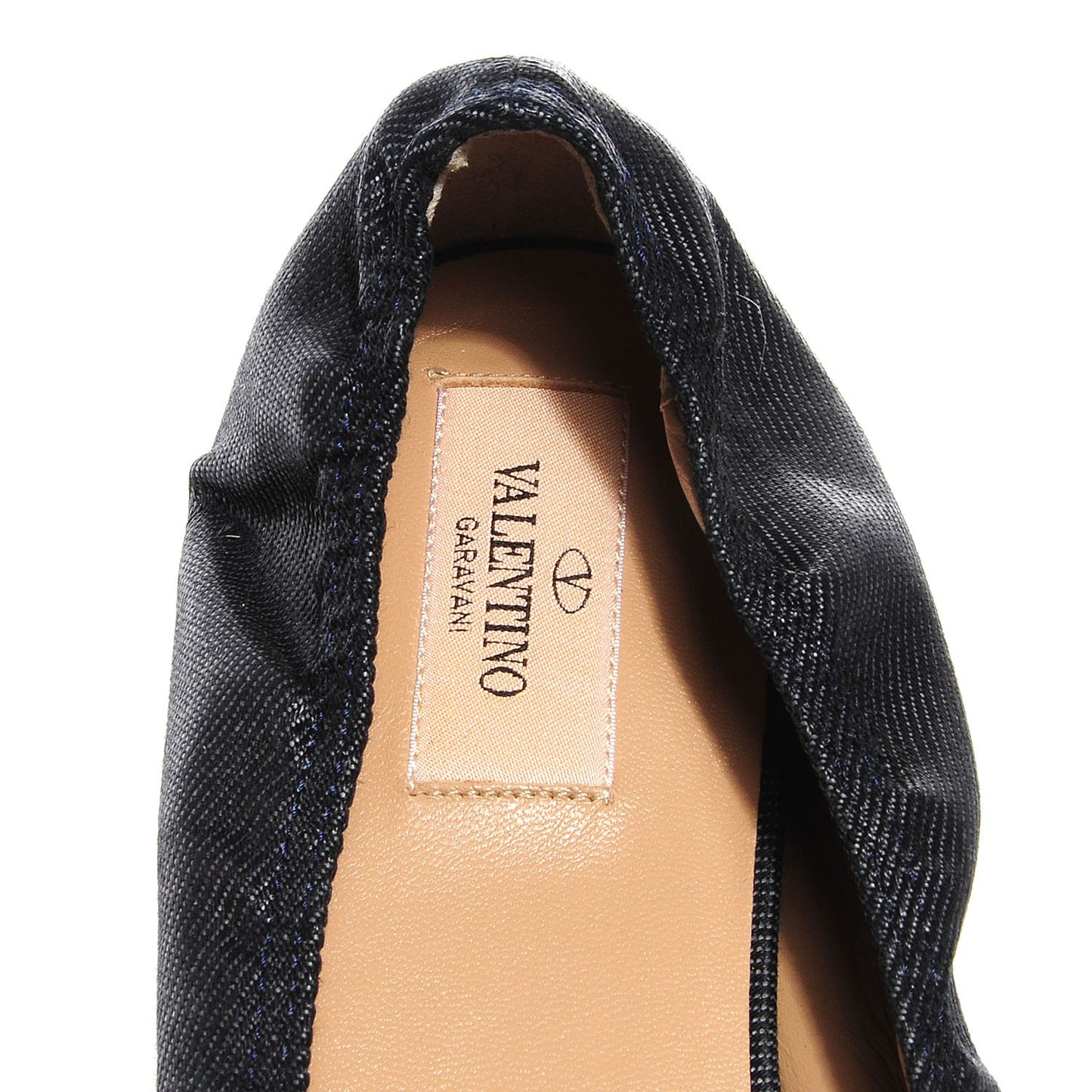 Denim Petale Ballerina Flats 39 Black