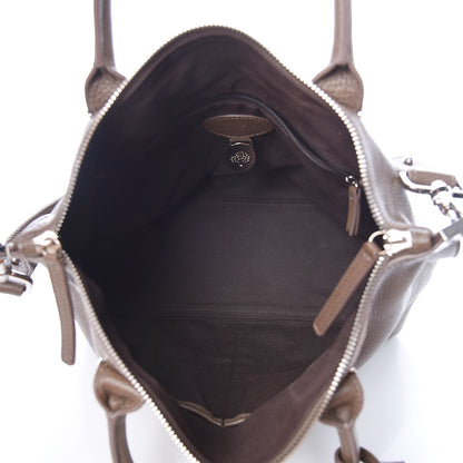 Mulberry Classic Grained Calfskin Small Alice Satchel Taupe 6 of 11