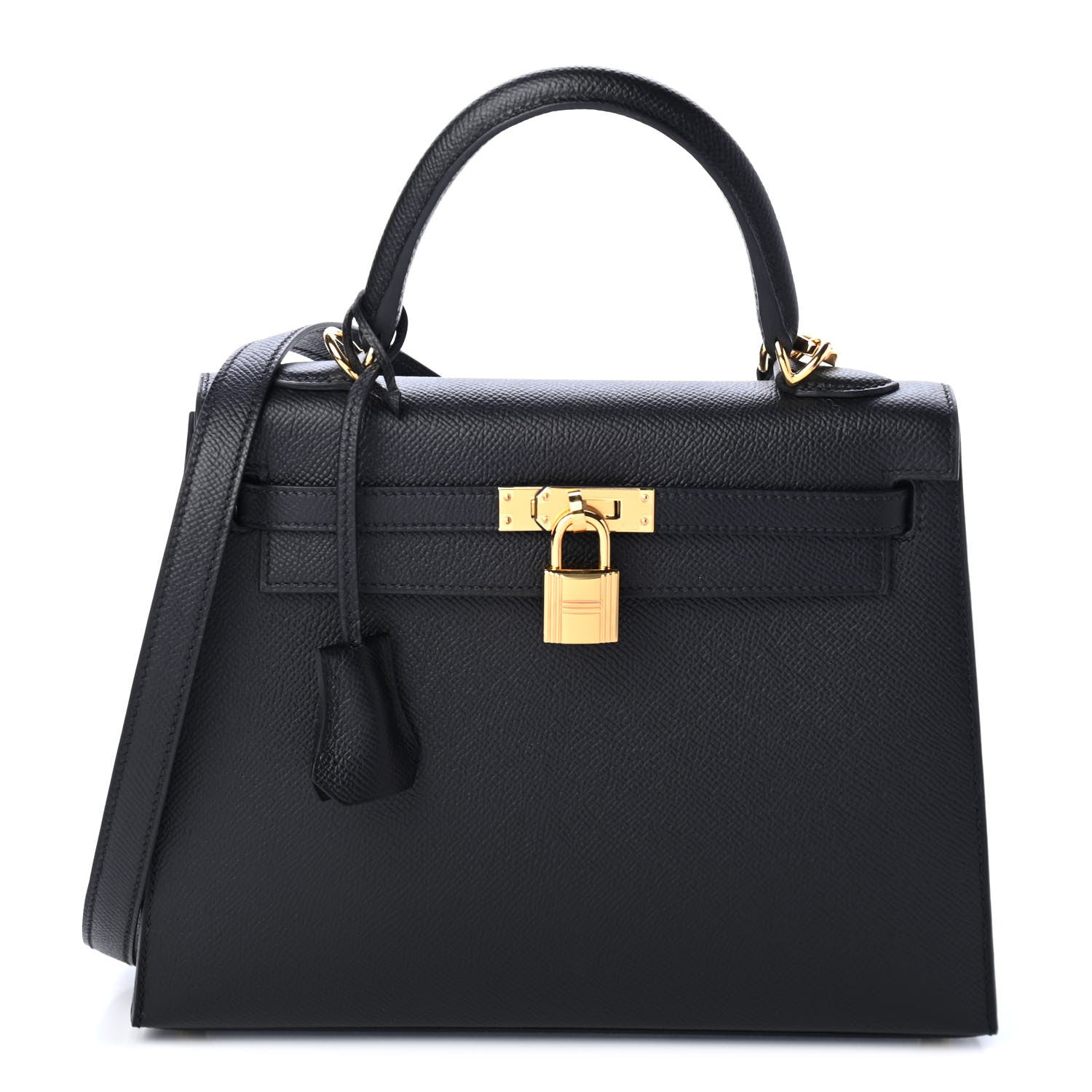 Hermes Epsom Kelly Sellier 25 Black 1 of 10