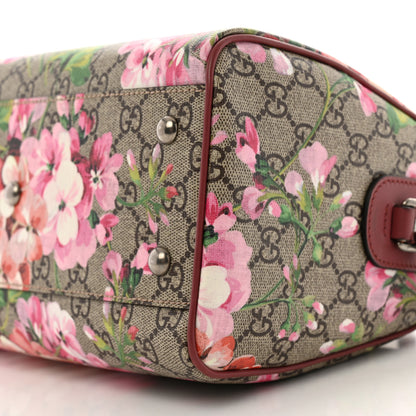 Gucci GG Supreme Monogram Blooms Small Boston Beige Multicolor Dry Rose 10 of 11