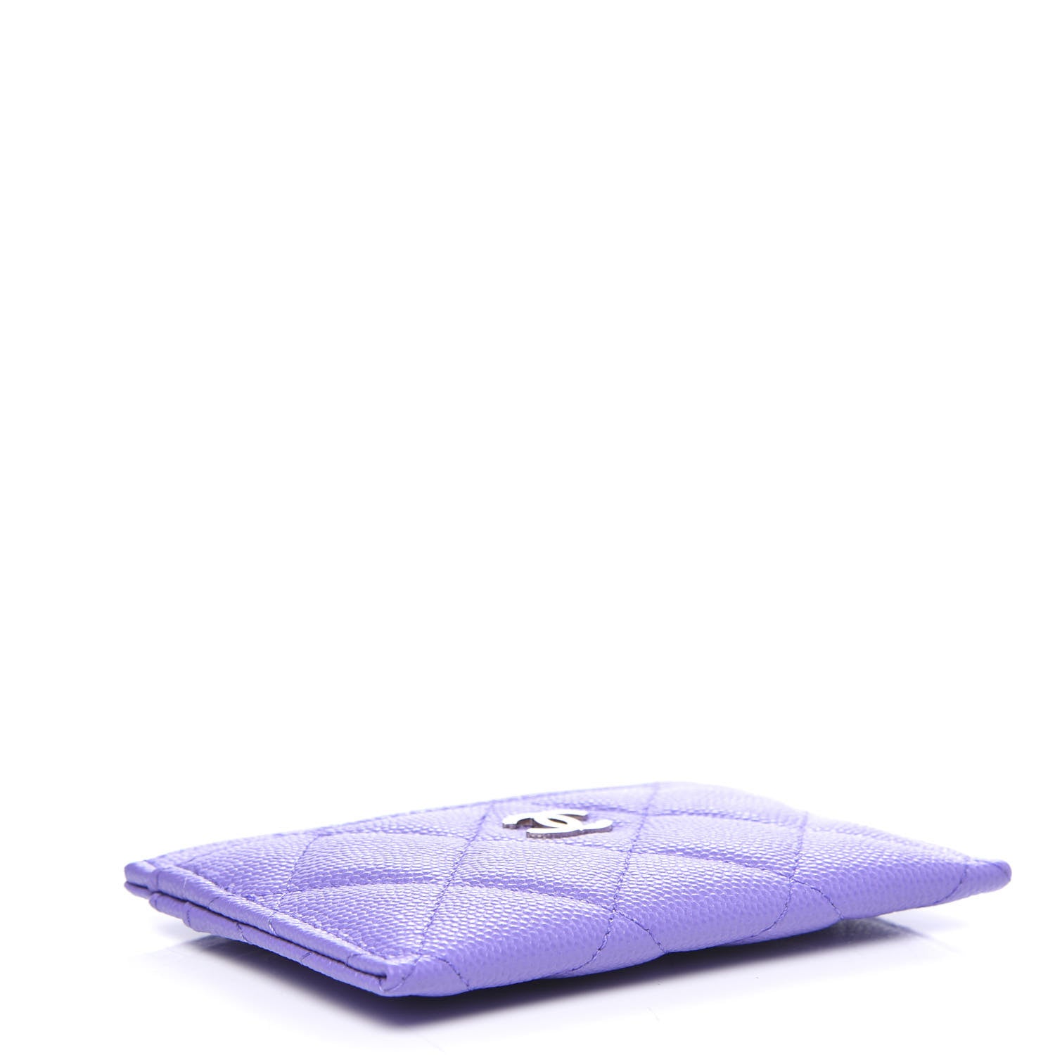 Chanel Caviar Quilted Card Holder Purple 3 of 7