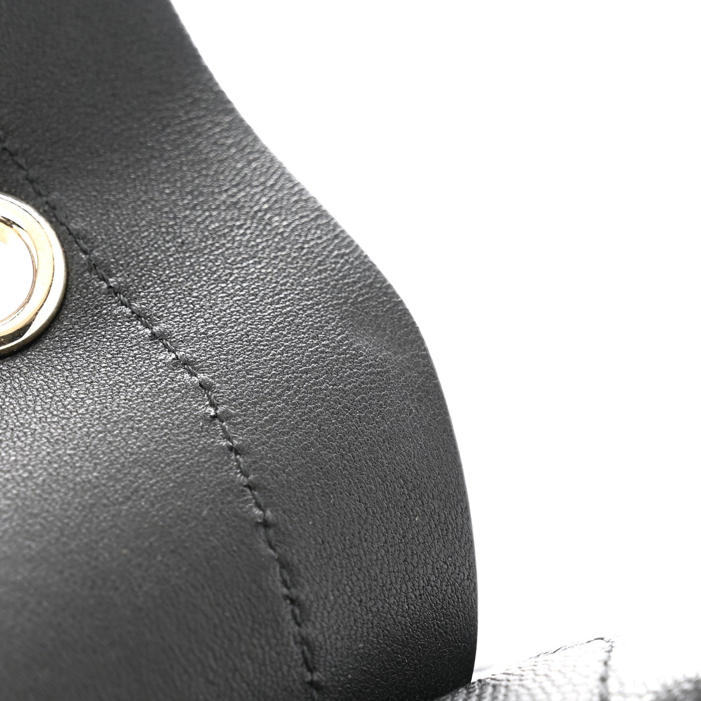 Calfskin Caviar Quilted Small Flap Black