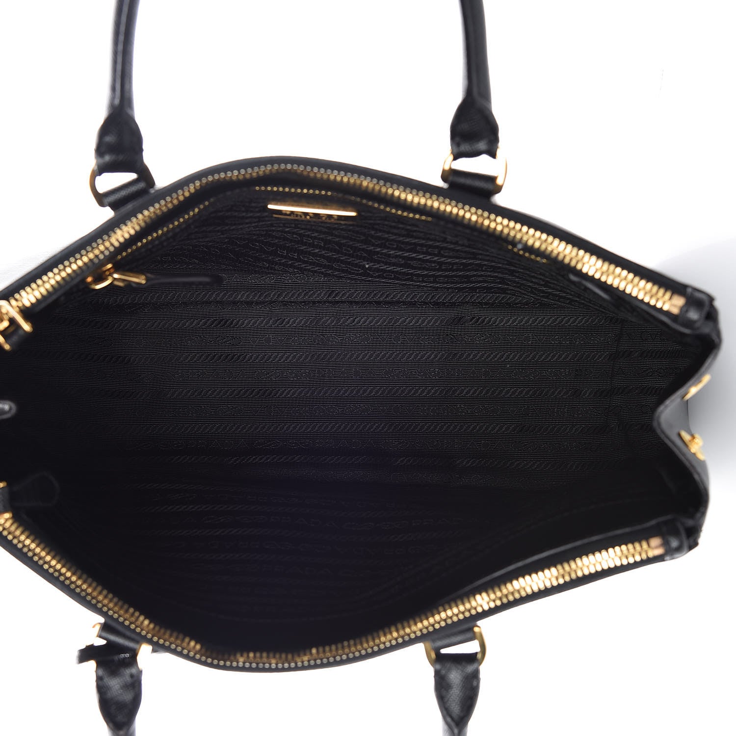 Prada Saffiano Medium Galleria Double Zip Tote Black 7 of 12