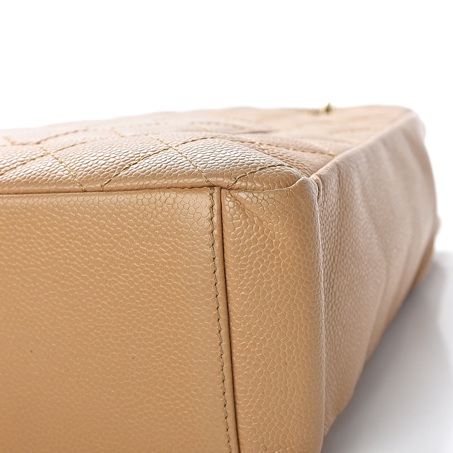 Chanel Caviar Quilted Petit Shopping Tote PST Beige 17 of 20