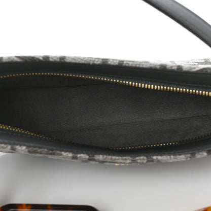 Fendi Chenille Vitello King Plexiglass FF O'Lock Swing Anthracite Asfalto 4 of 8