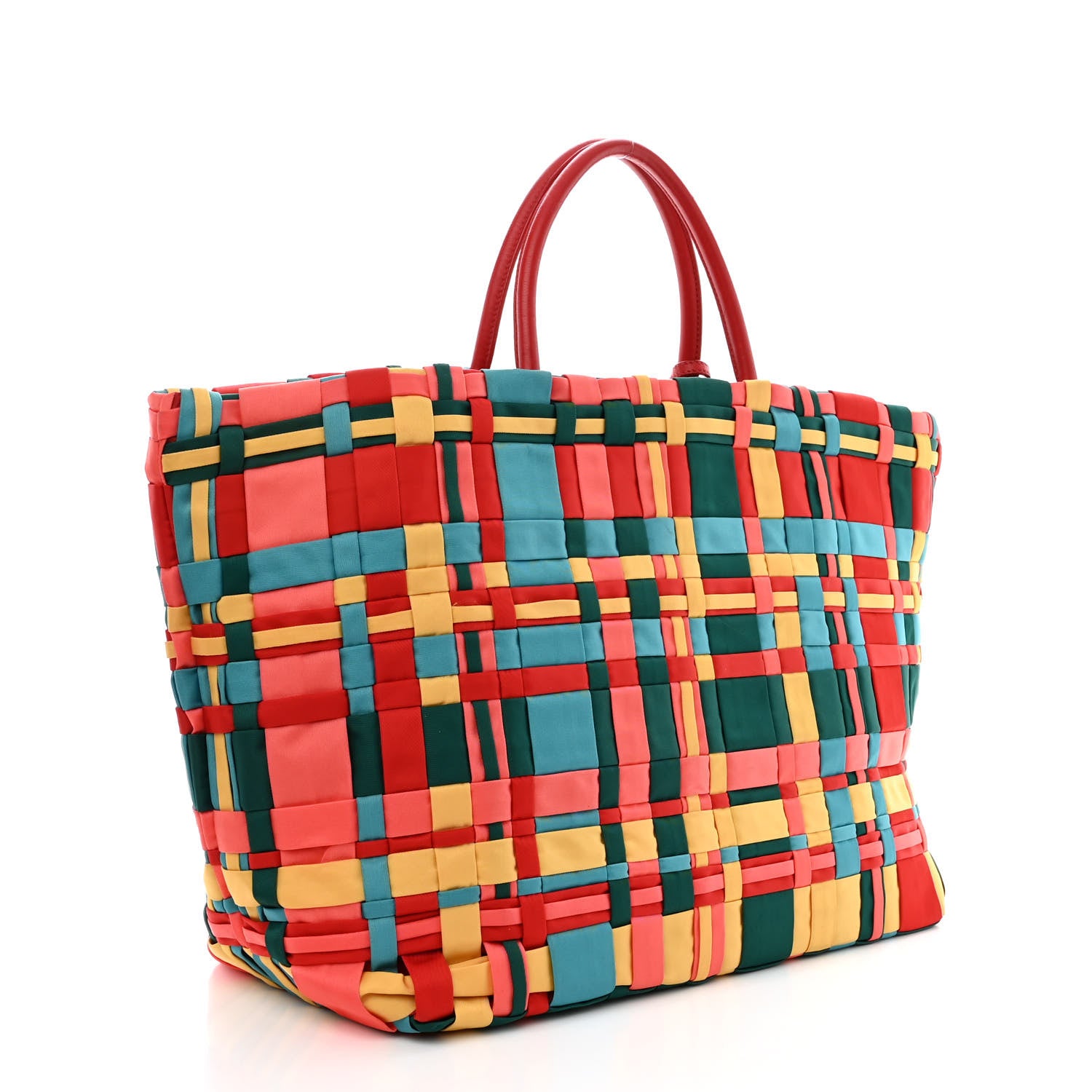 Prada Tessuto Nylon Weave Shopping Tote Multicolor 3 of 11