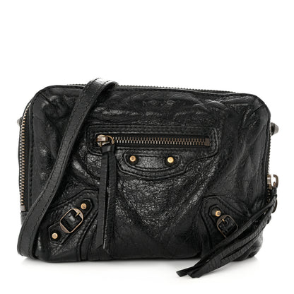 Balenciaga Agneau Classic Hardware XS Reporter Crossbody Black 1 of 10