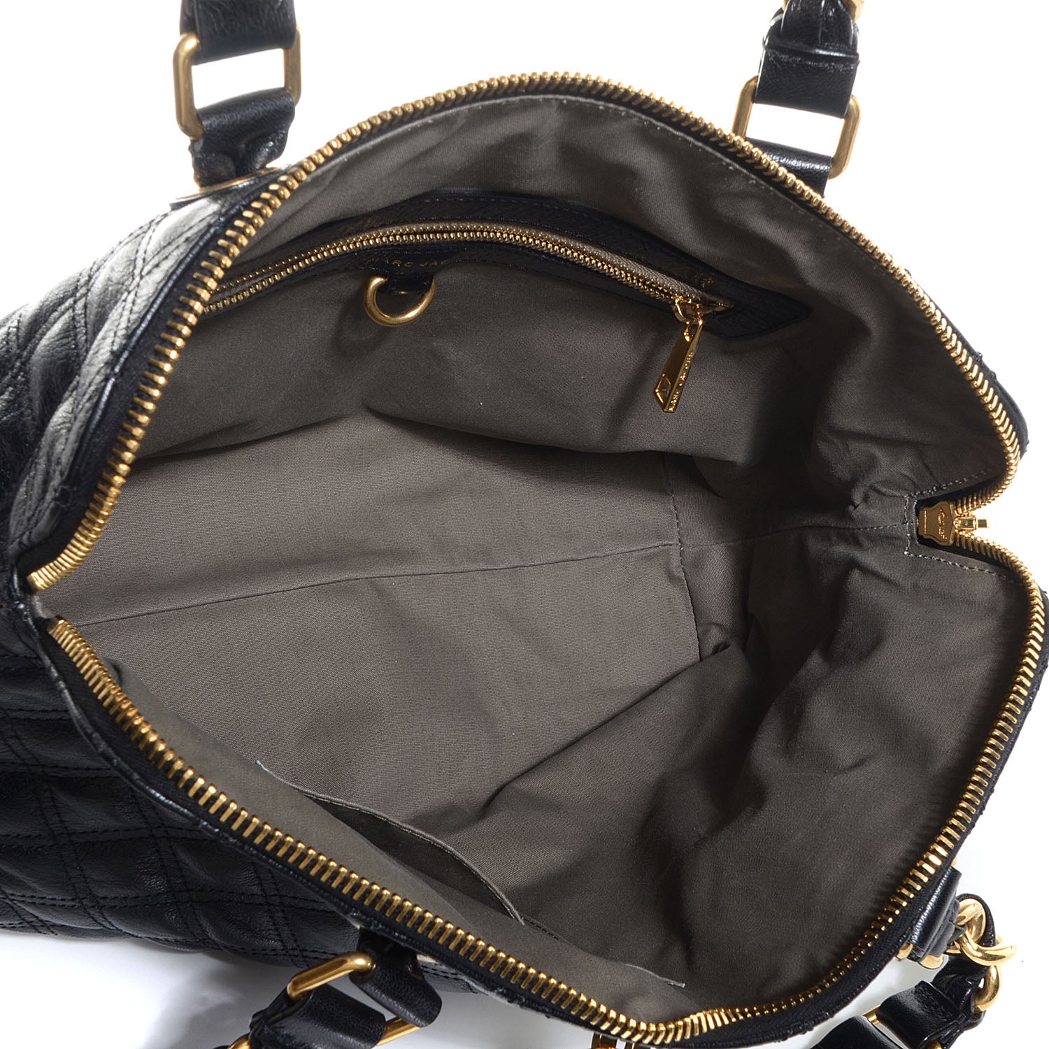 Marc Jacobs Leather Quilted Karlie Satchel Black 5 of 9