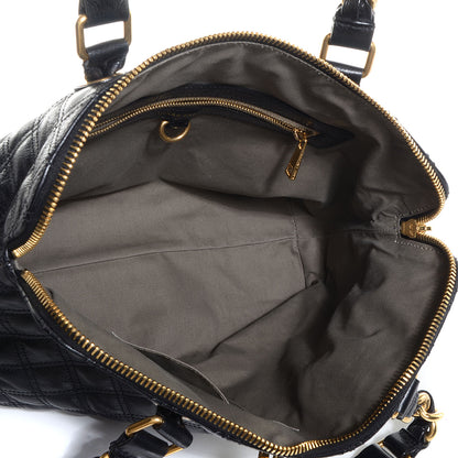 Marc Jacobs Leather Quilted Karlie Satchel Black 5 of 9