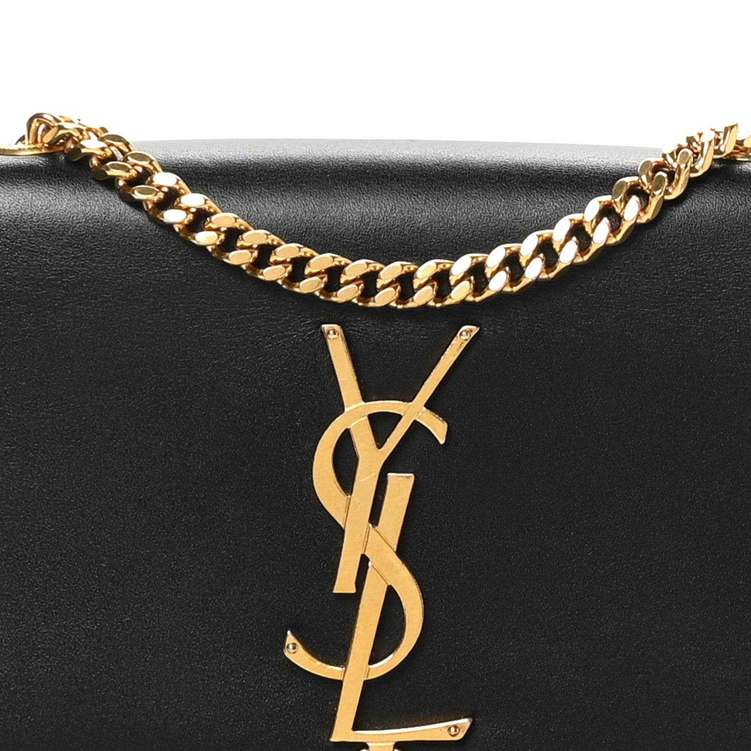 Saint Laurent Calfskin Small Classic Monogram Kate Tassel Satchel Black 8 of 10