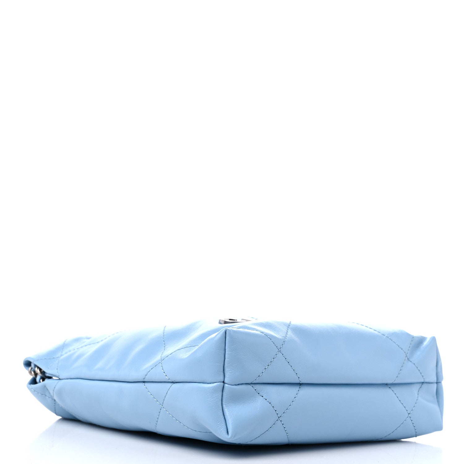 Chanel Shiny Calfskin Quilted Mini Chanel 22 Light Blue 4 of 9