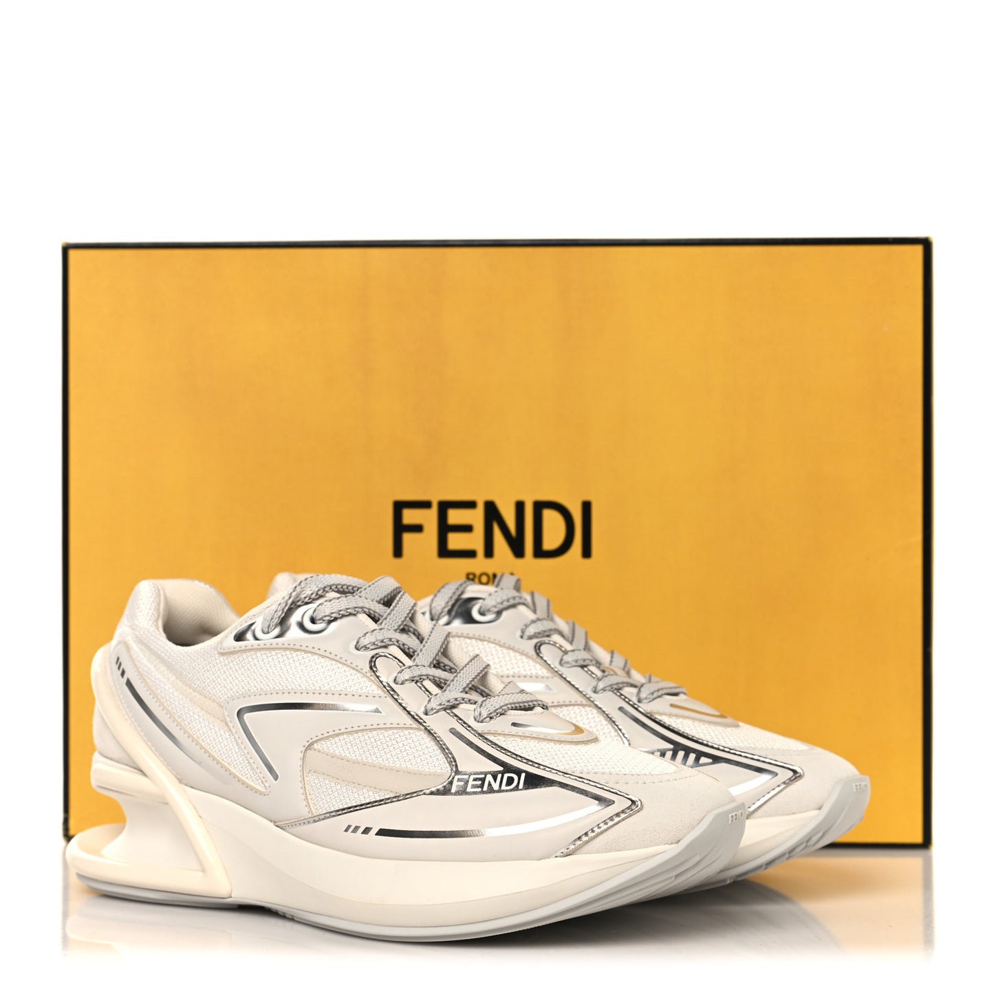 Tech Fabric Calfskin Womens First 1 Sneakers 36 Latte