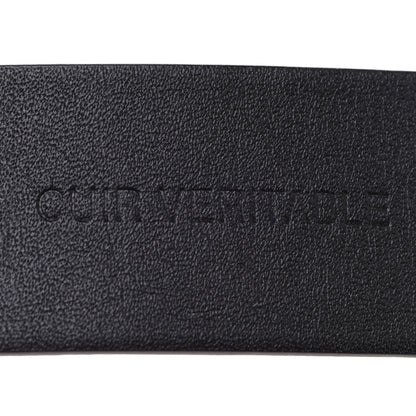 Chanel Calfskin Paris Button CC Belt 80 32 Black 5 of 7