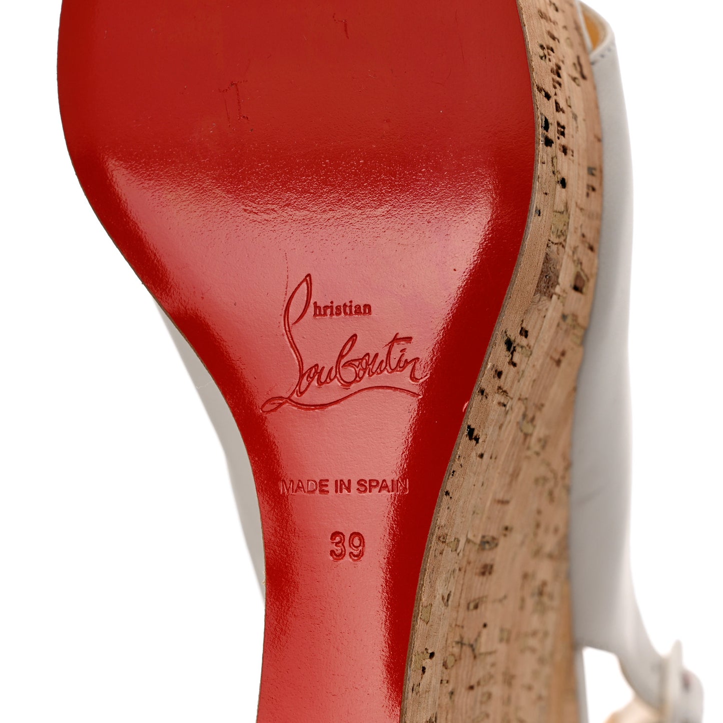 Nappa Cork Reine De Liege 120 Wedges 39 White Natural