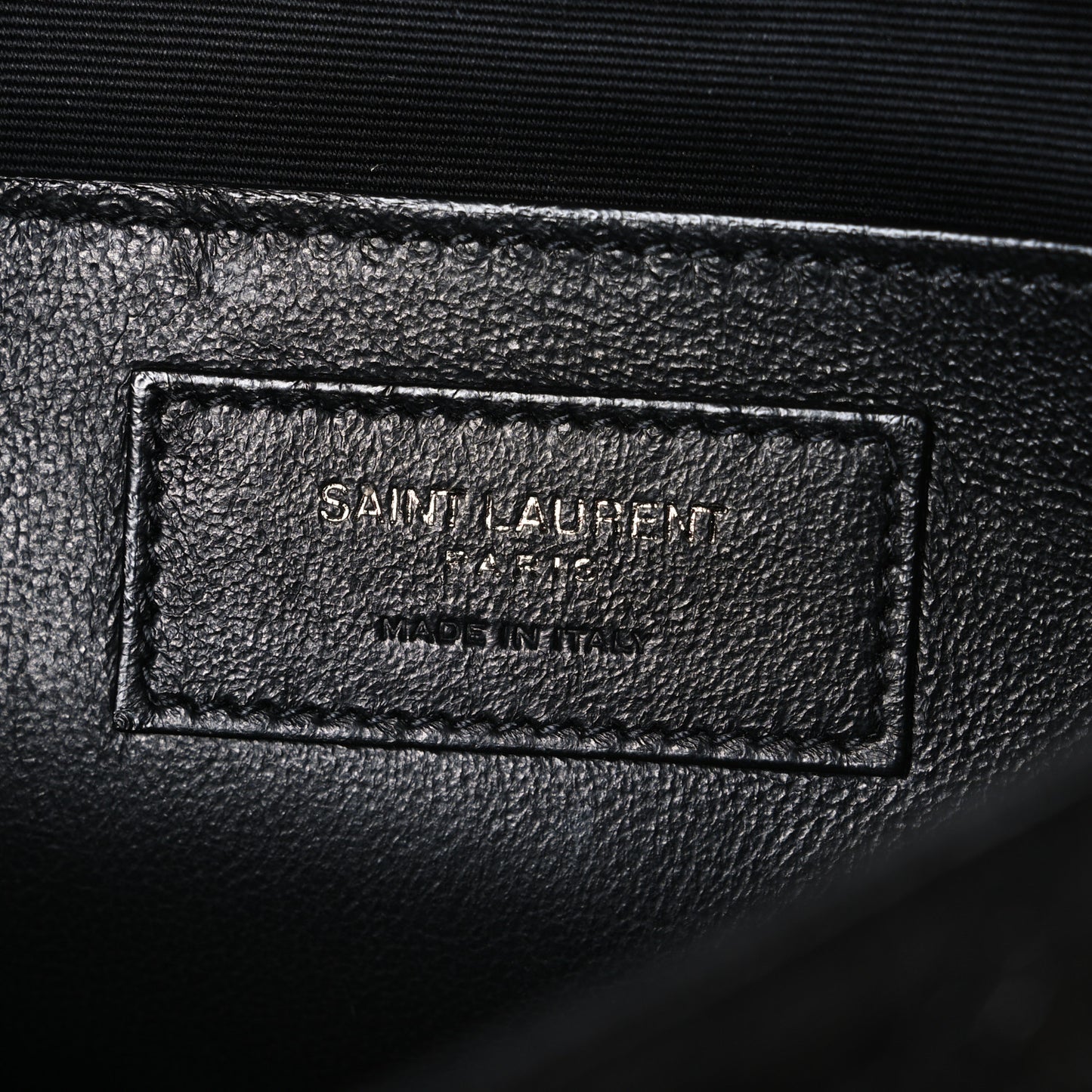 Crinkled Calfskin Matelasse Monogram Baby Niki Chain Satchel Black