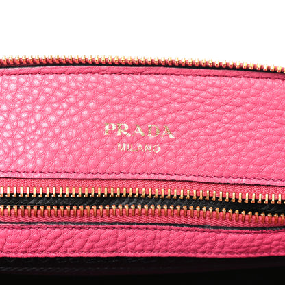 Prada Vitello Daino Dome Tote Peonia Peonia 6 of 9