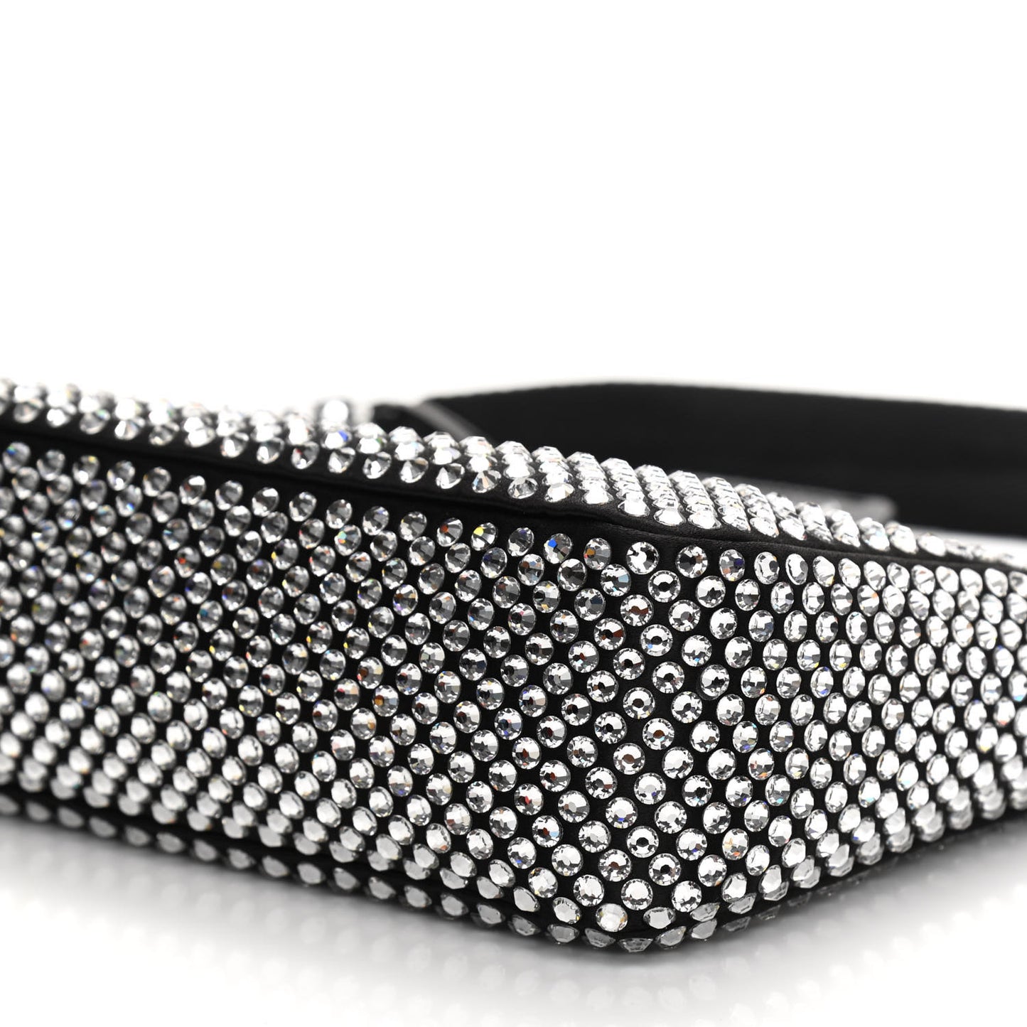 Satin Crystal Mini Re-Edition 2000 Bag Cristal