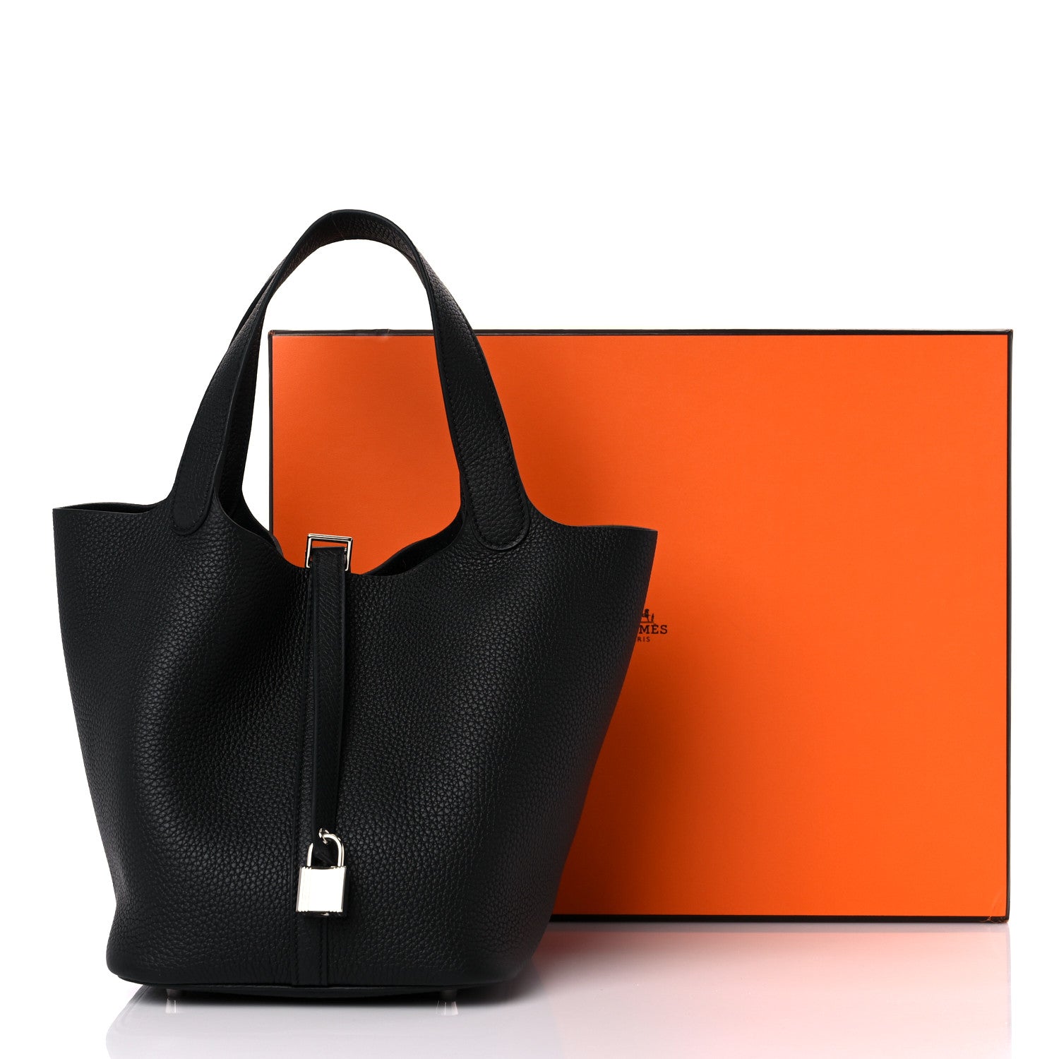 Hermes Taurillon Clemence Picotin Lock 22 MM Black 11 of 11