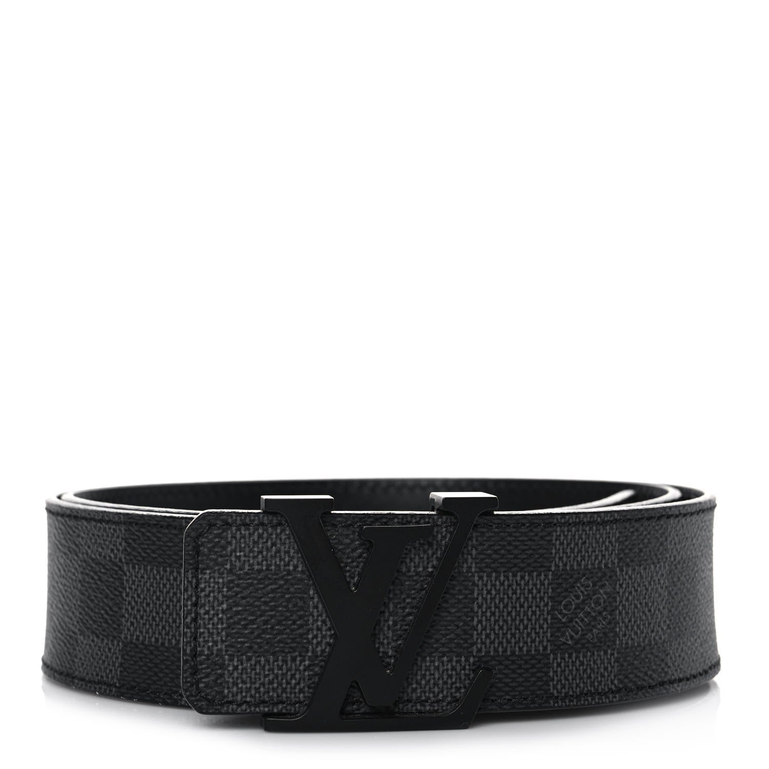 Louis Vuitton Damier Graphite LV Initiales Belt 90 36 1 of 6